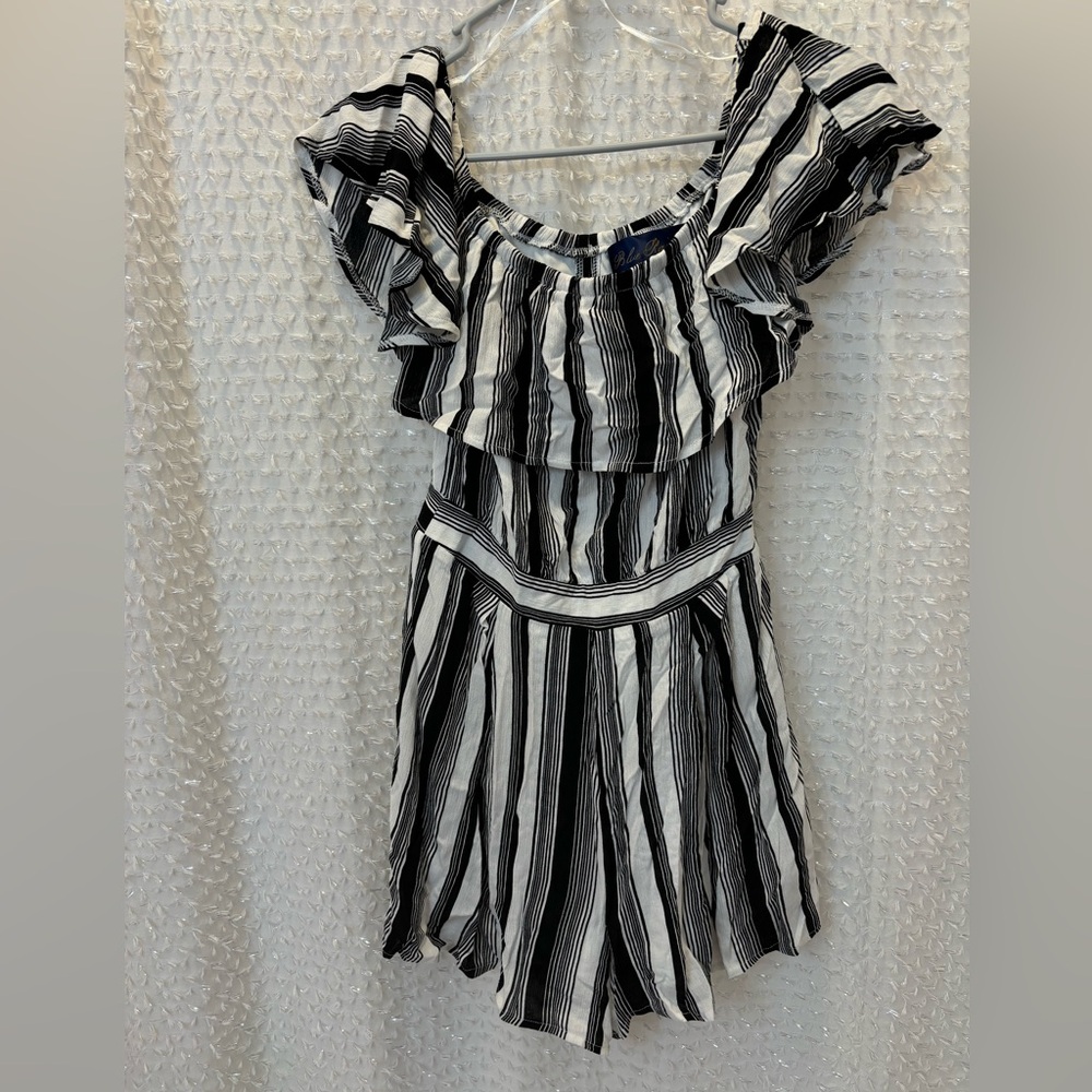 Blue Rain Romper